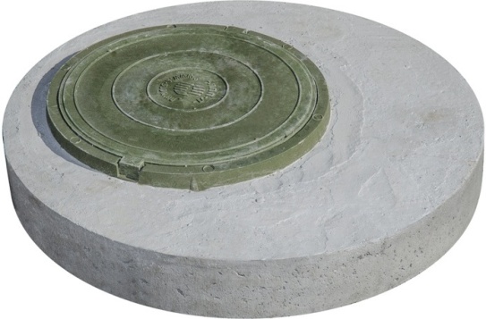 детальное изображение Плита перекрытия ПП 10-1 с зеленым люком