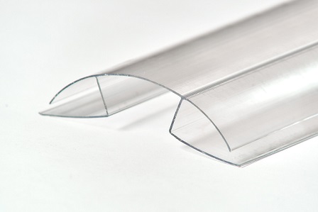 детальное изображение Профиль коньковый для поликарбоната 6-8мм L 6м прозрачный