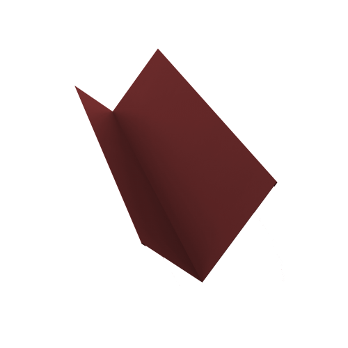 детальное изображение Планка примыкания для металлочерепицы красная 150х200х2000 мм