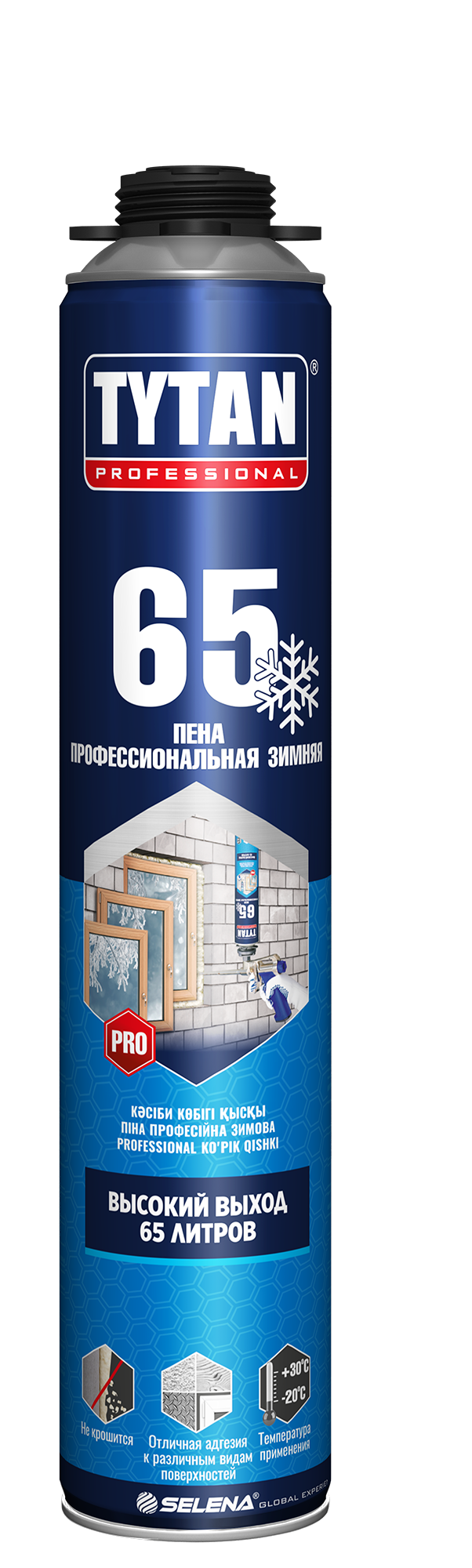 детальное изображение Пена монтажная TYTAN Prof. 65 зима (-20С), 750 мл детальное изображение Пена монтажная TYTAN Prof. 65 зима (-20С), 750 мл