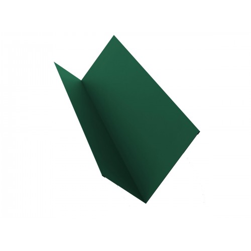 детальное изображение Планка примыкания для металлочерепицы зелёная 150х200х2000 мм