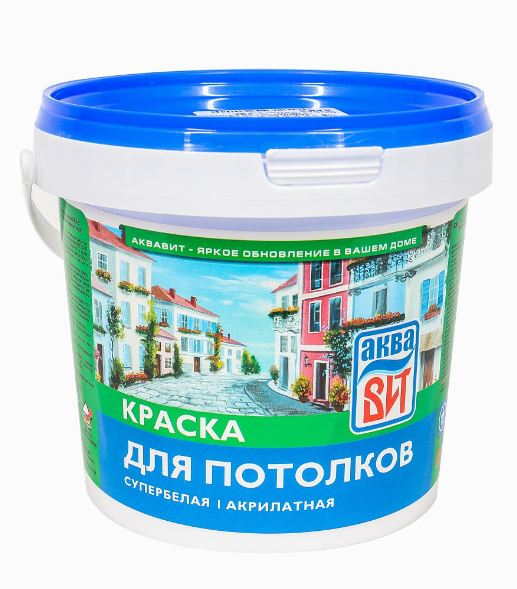 детальное изображение Краска ВАК-5 акриловая для потолков супербелая, 1,3кг детальное изображение Краска ВАК-5 акриловая для потолков супербелая, 1,3кг
