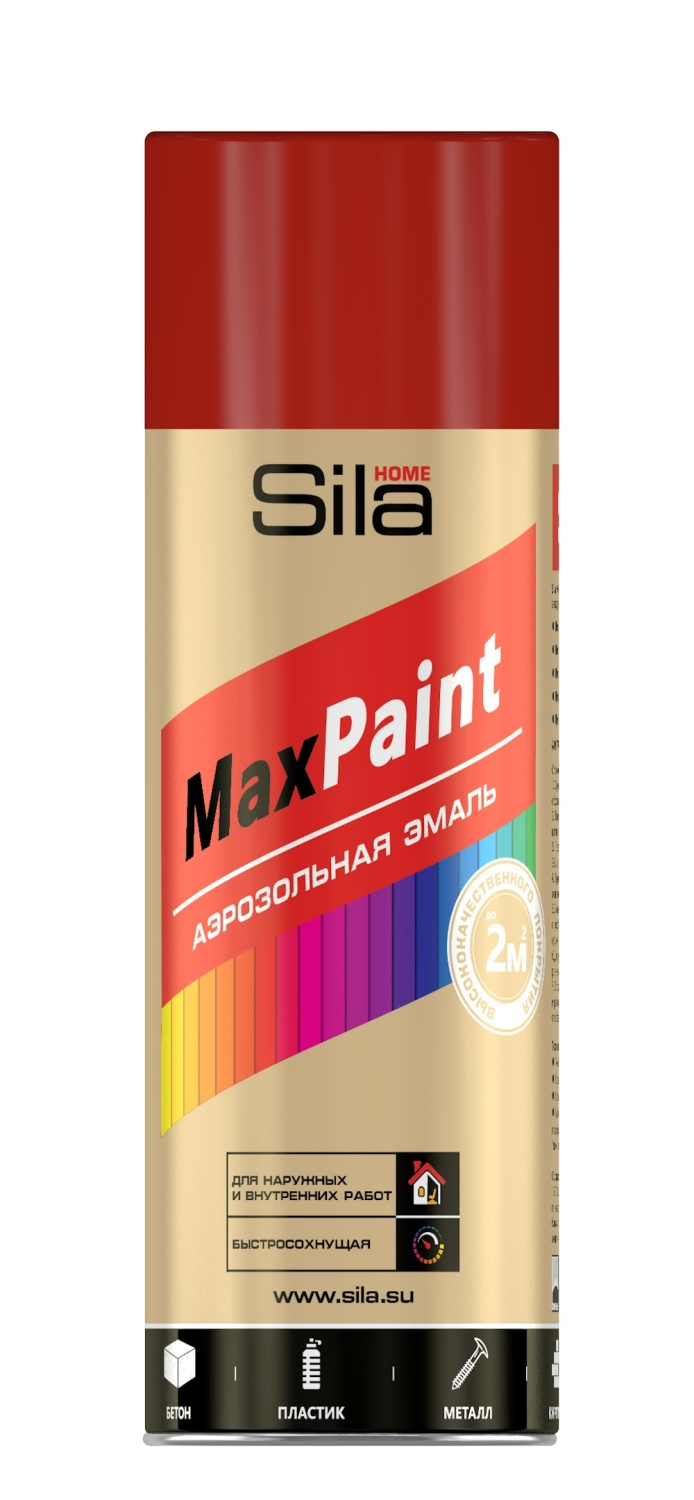 детальное изображение Эмаль аэрозольная Sila HOME Max Paint, универс., вишневый RAL 3003, 520мл детальное изображение Эмаль аэрозольная Sila HOME Max Paint, универс., вишневый RAL 3003, 520мл