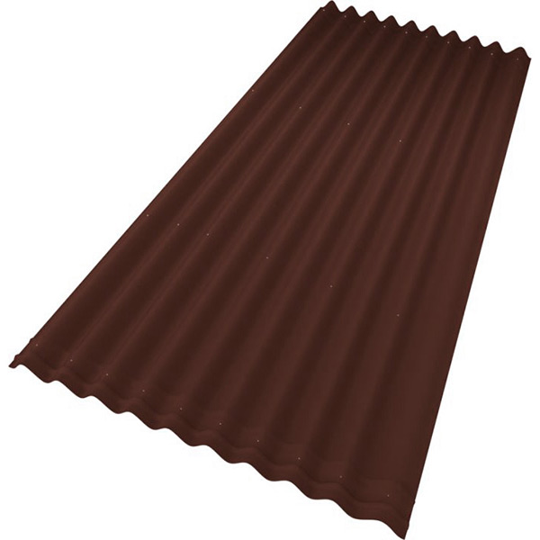 детальное изображение Лист Ондулин СМАРТ коричневый 0,95х1,95 м