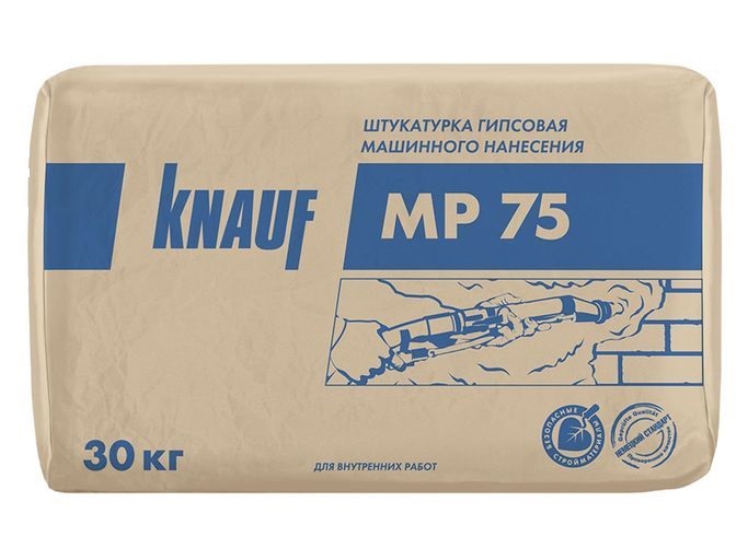 детальное изображение Штукатурка гипсовая Knauf МП-75, 30 кг